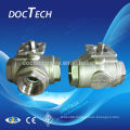 Hot Sale 3 Way High Mounted Ball Valve Stainless Steel